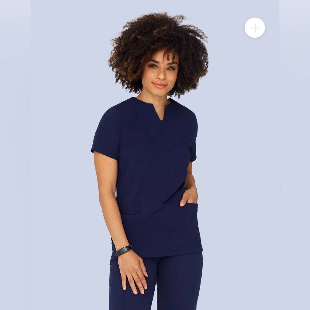 Plus size scrub set